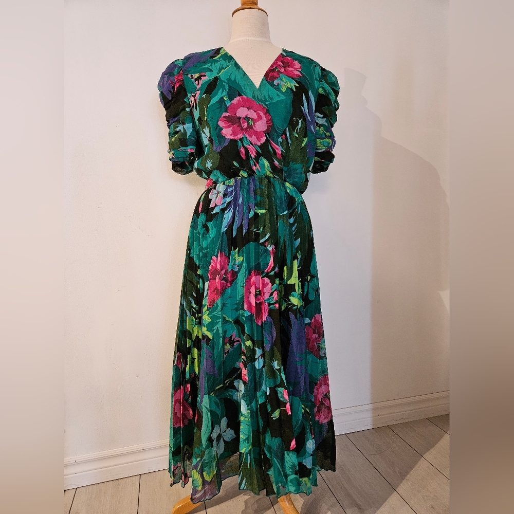 Vintage Algo Floral Dress
